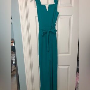 Willow & Root turquoise jumpsuit, L